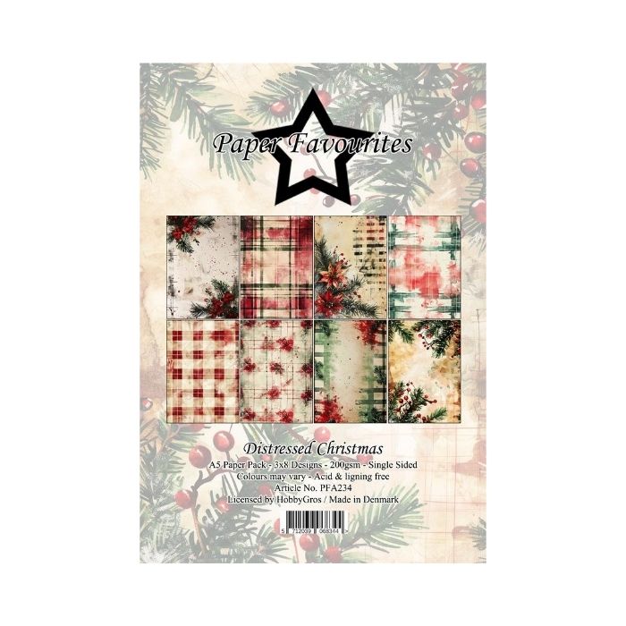 Paper Favourites Paper Pack "Distressed Christmas" PFA234