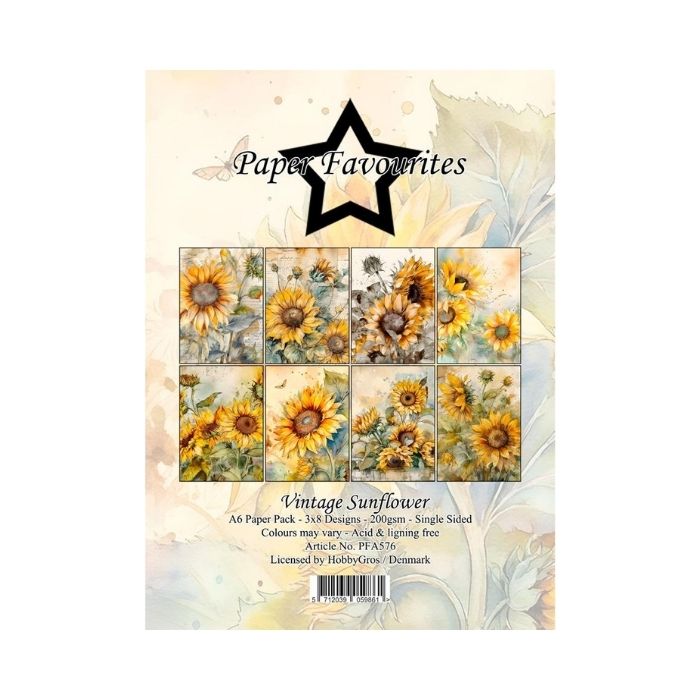 Paper Favourites Paper Pack "Vintage Sunflower" PFA576
