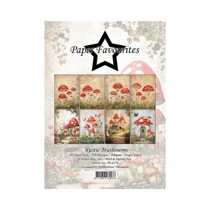 Paper Favourites Paper Pack "Rustic Mushrooms" PFA579