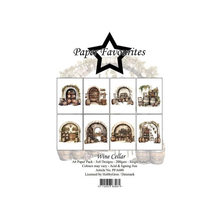 Paper Favourites Paper Pack "Wine Cellar" PFA600