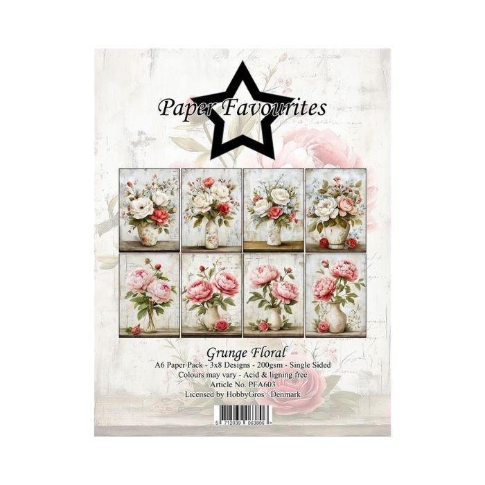Paper Favourites Paper Pack "Grunge Floral" PFA603