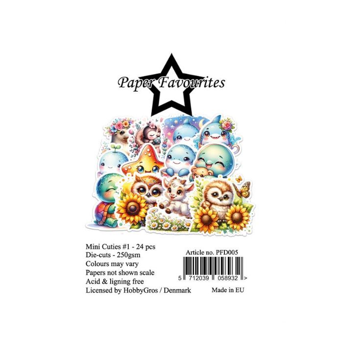 Paper Favourites Die-Cuts "Mini Cuties #1" PFD005
