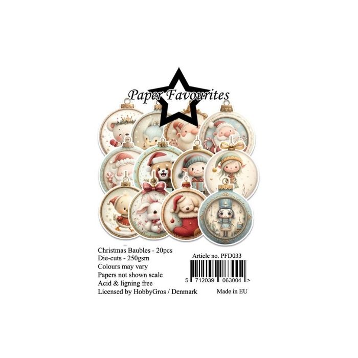 Paper Favourites Die-Cuts "Christmas Baubles" PFD033