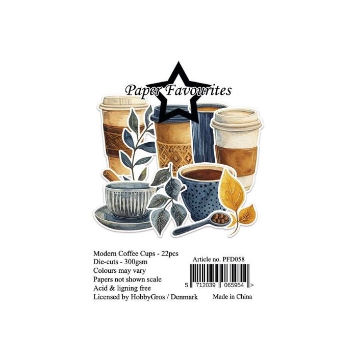 Paper Favourites Die-Cuts "Modern Coffee Cups" PFD058
