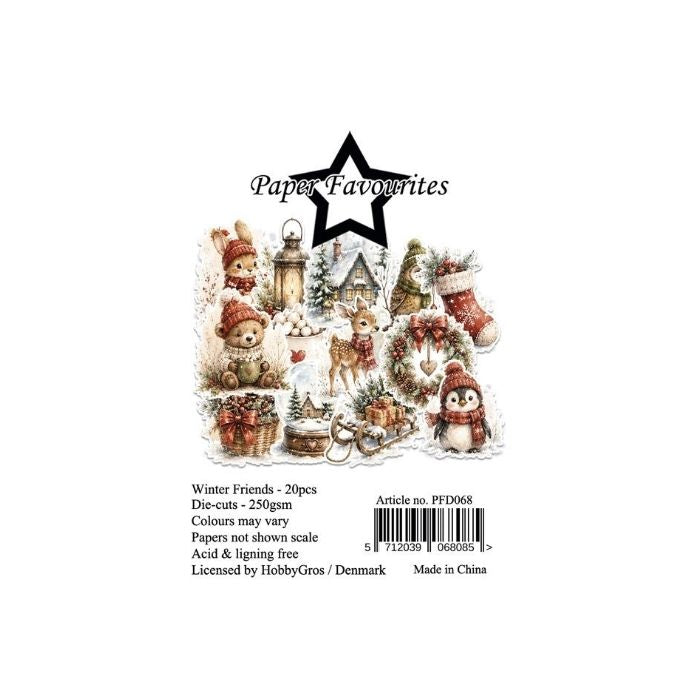 Paper Favourites Die-Cuts "Winter Friends" PFD068