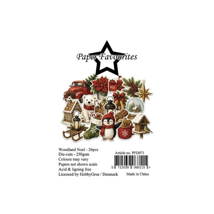 Paper Favourites Die-Cuts "Woodland Noel" PFD071