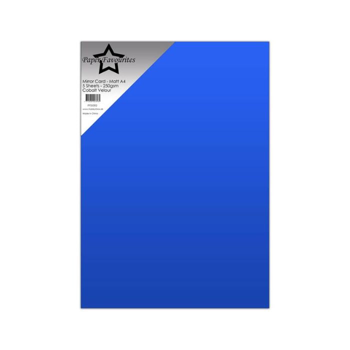 Paper Favourites Mirror Card Mat "Cobalt Velour" PFSS002