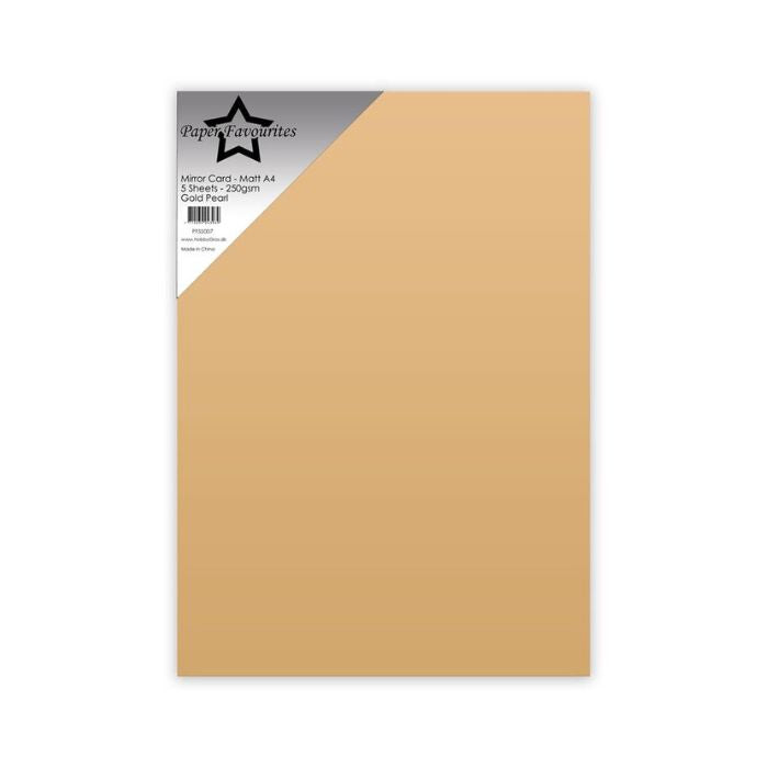 Paper Favourites Mirror Card Mat "Gold Pearl" PFSS007
