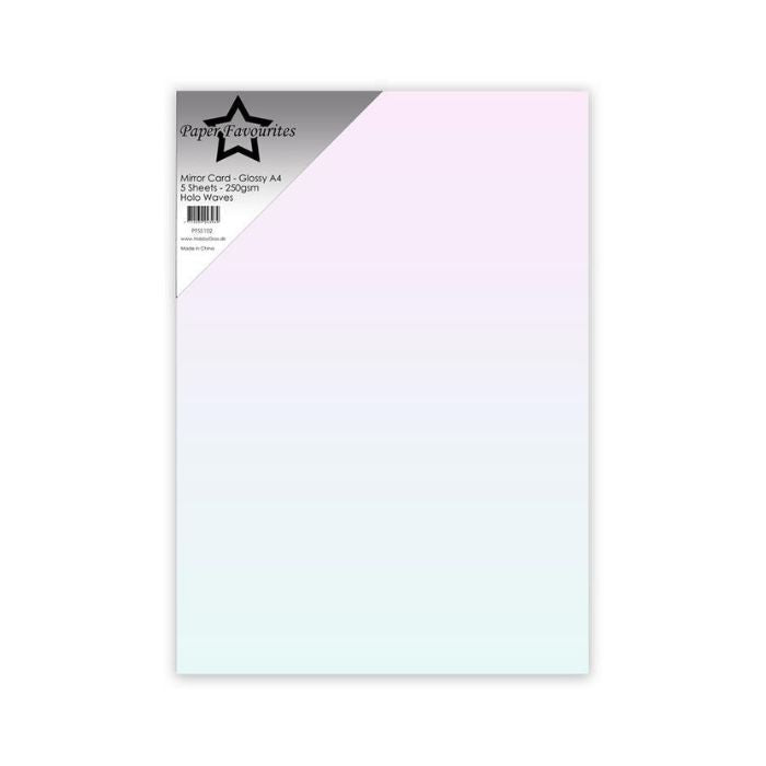 Paper Favourites Mirror Card Glossy "Holo Waves" PFSS102