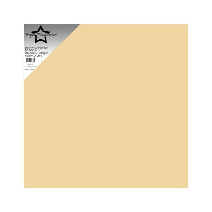 Paper Favourites Smooth Cardstock "Yellow Orchre" PFSS510