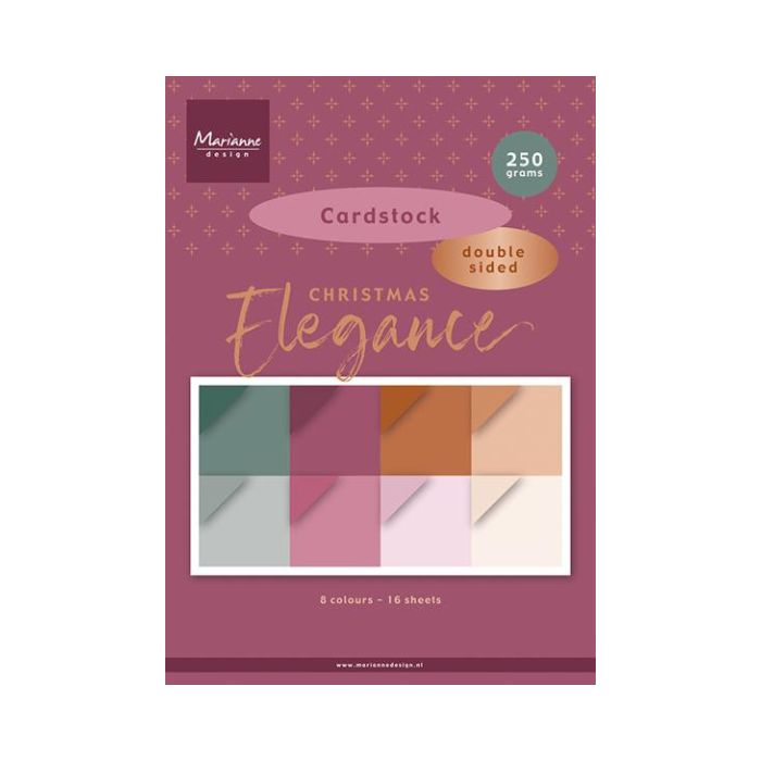 Marianne Design Paperpad "Christmas Elegance Cardstock A4" PK9224