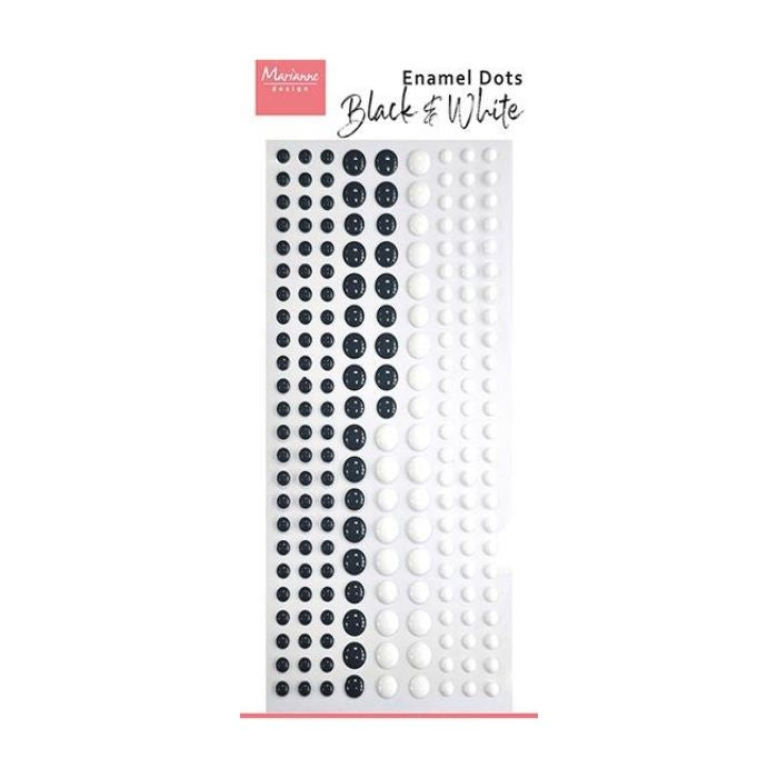 Marianne Design Enamel Dots "black & white" PL4537