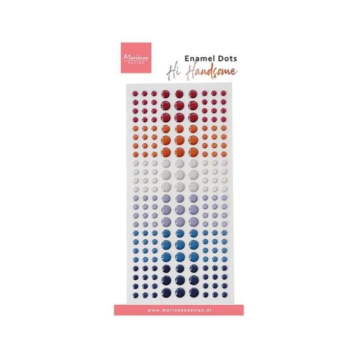 Marianne Design Enamel Dots "Hi Handsome!" PL4538