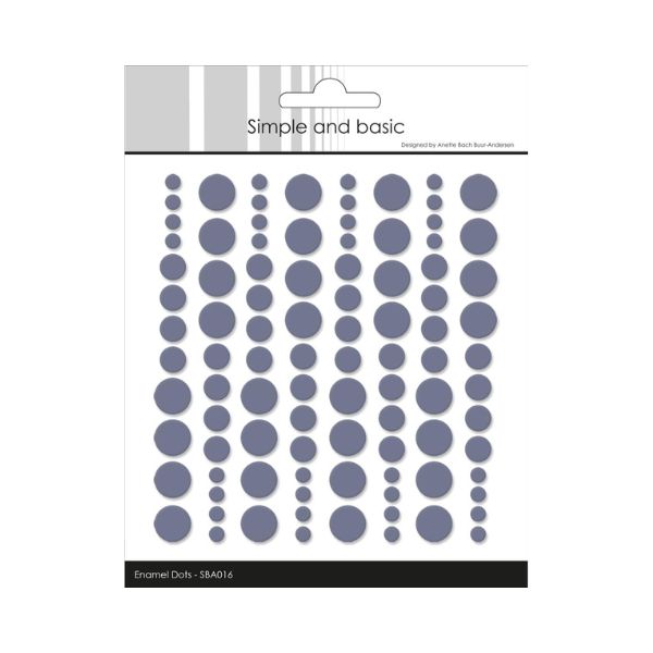 Simple and Basic Enamel Dots "Eggplant (96 pcs)" SBA016