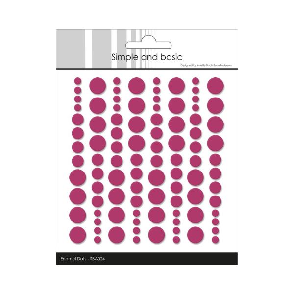 Simple and Basic Enamel Dots "Wine" (96 pcs)" SBA024