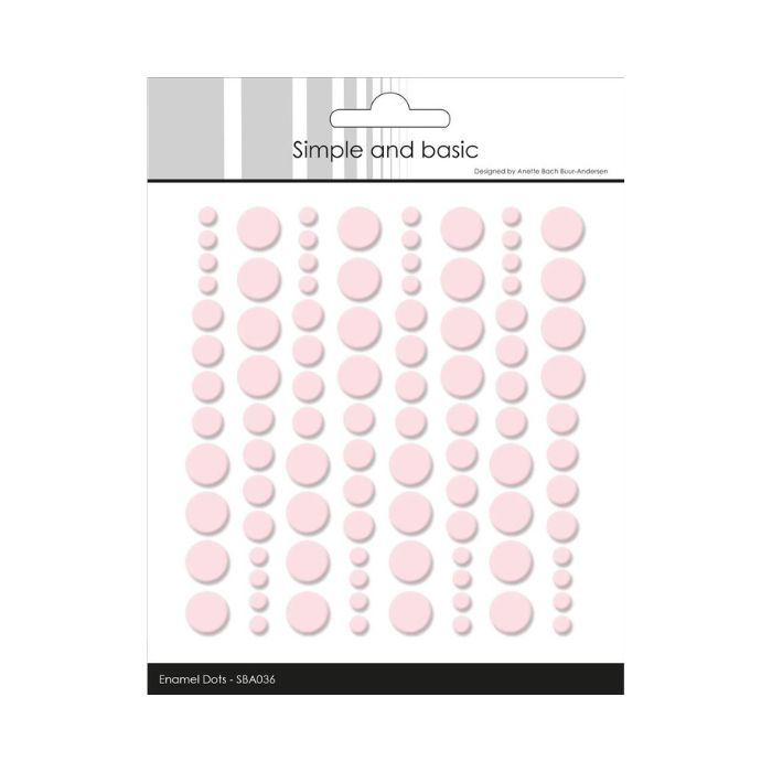 Simple and Basic Enamel Dots "Light Pink" (96 pcs)" SBA036