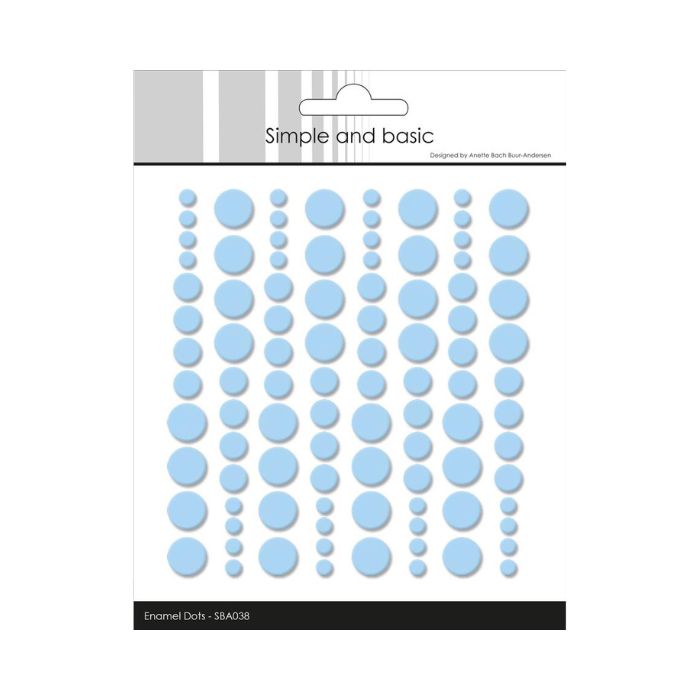 Simple and Basic Enamel Dots "Medium Blue" (96 pcs)" SBA038