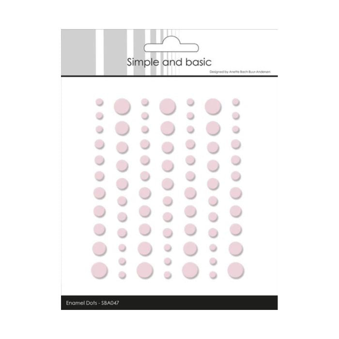 Simple and Basic Matte Enamel Dots "Light Pink - (77 pcs)" SBA047