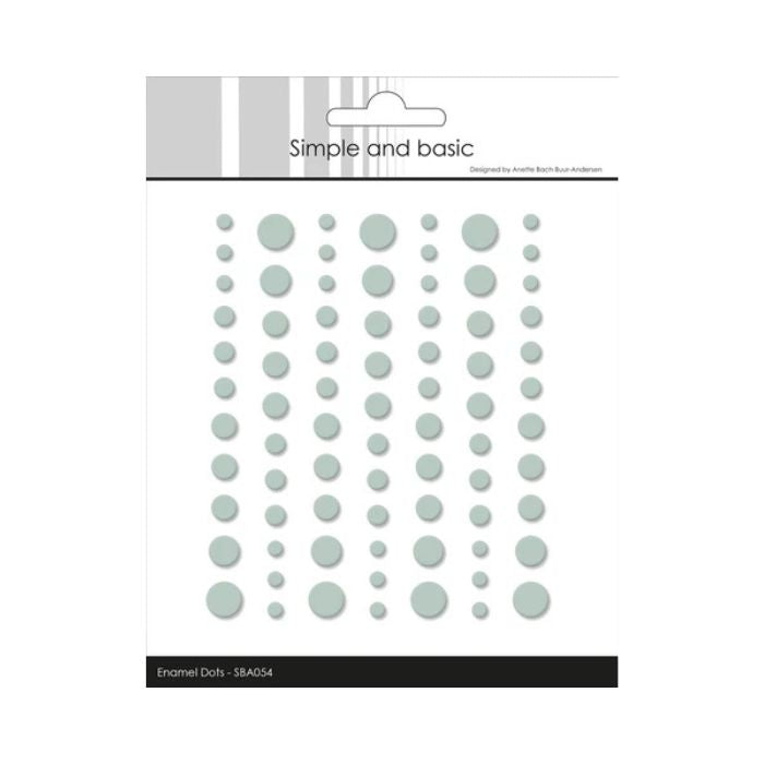 Simple and Basic Matte Enamel Dots "Eucalyptus- (77 pcs)" SBA054