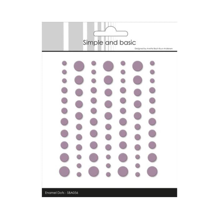 Simple and Basic Matte Enamel Dots "Heather - (77 pcs)" SBA056