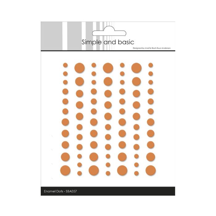 Simple and Basic Matte Enamel Dots "Mandarine - (77 pcs)" SBA057