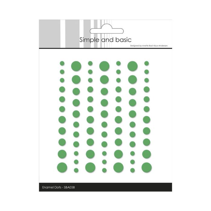Simple and Basic Matte Enamel Dots "Grass - (77 pcs)" SBA058