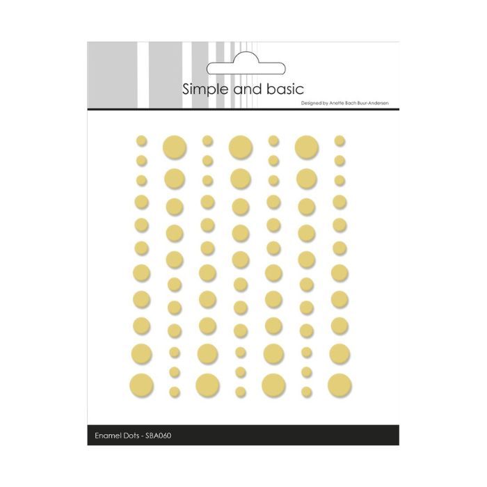Simple and Basic Matte Enamel Dots "Buttercup - (77 pcs)" SBA060