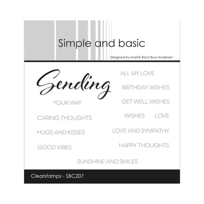 Simple and basic Clearstamp "Sending" SBC207