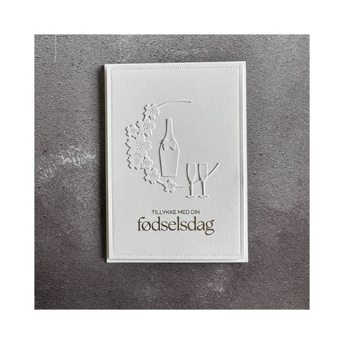 Simple and basic Clearstamp "Fødselsdag" SBC209