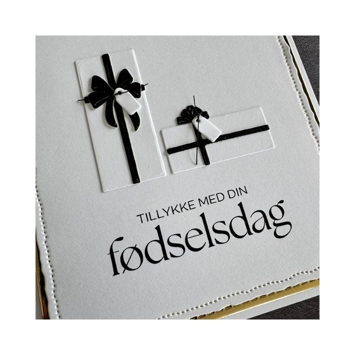 Simple and basic Clearstamp "Fødselsdag" SBC209