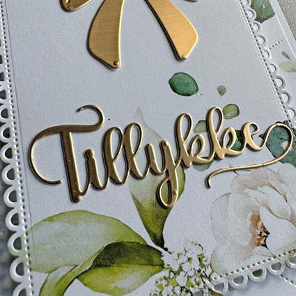 Simple and Basic die "Tillykke"