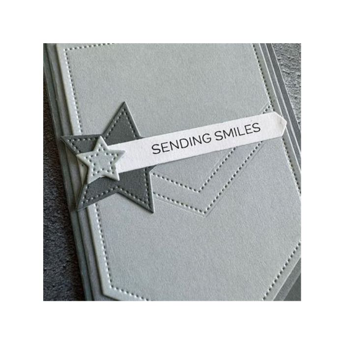 Simple and Basic die "Reverse Fishtail w/Stars" SBD452