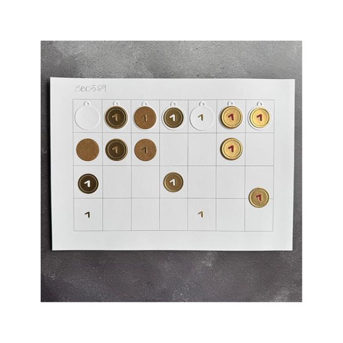 Simple and Basic die "Numbers in a circle" SBD589