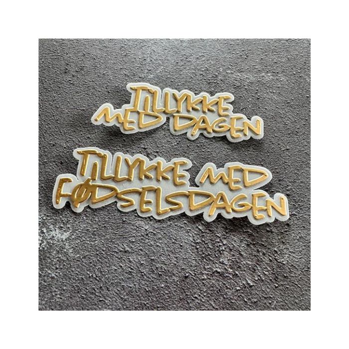 Simple and Basic die "Tillykke med dagen" SBD643