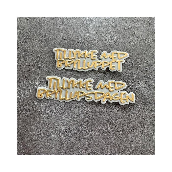 Simple and Basic die "Tillykke med brylluppet" SBD644