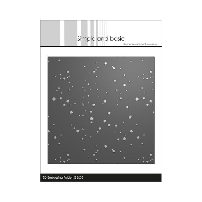 Simple and Basic 3D Embossingfolder "Diffuse Splashes" SBE002