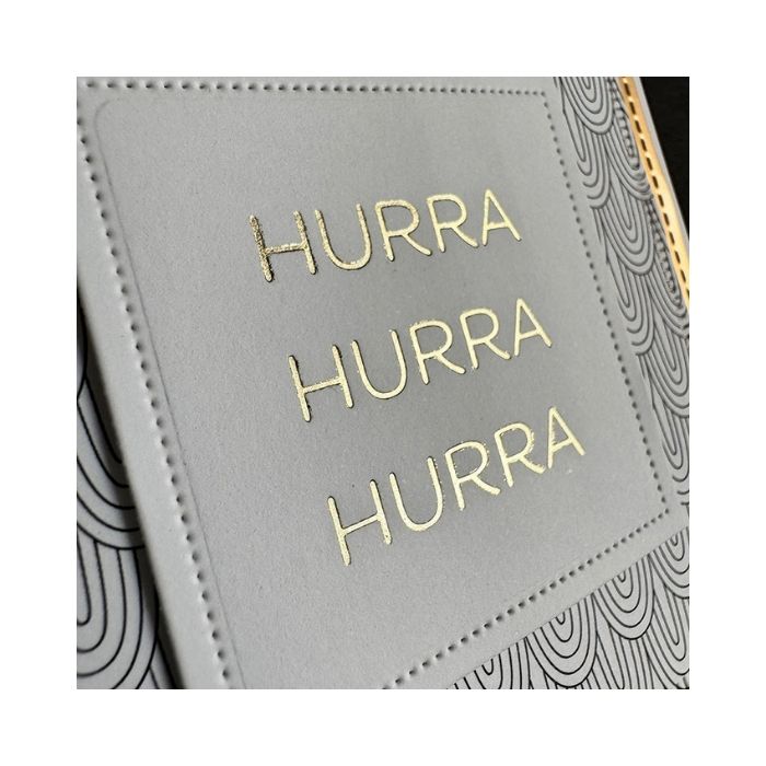 Simple and Basic Press Plate / Hot Foil Plate “Hurra" SBH031