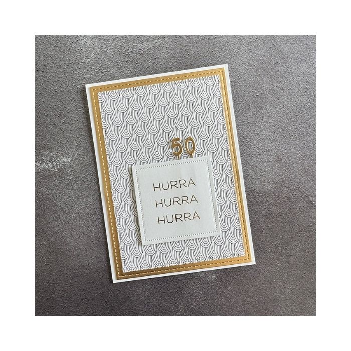 Simple and Basic Press Plate / Hot Foil Plate “Hurra" SBH031