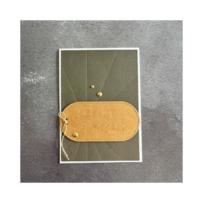 Simple and Basic Press Plate / Hot Foil Plate “Glædelig Jul" SBH032