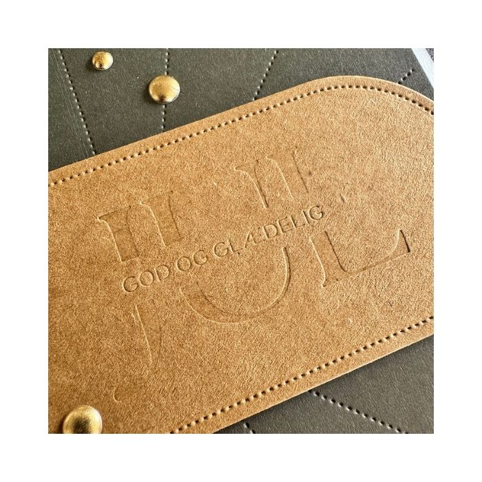 Simple and Basic Press Plate / Hot Foil Plate “Glædelig Jul" SBH032