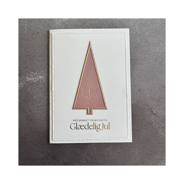 Simple and Basic Press Plate / Hot Foil Plate “Glædelig Jul" SBH032