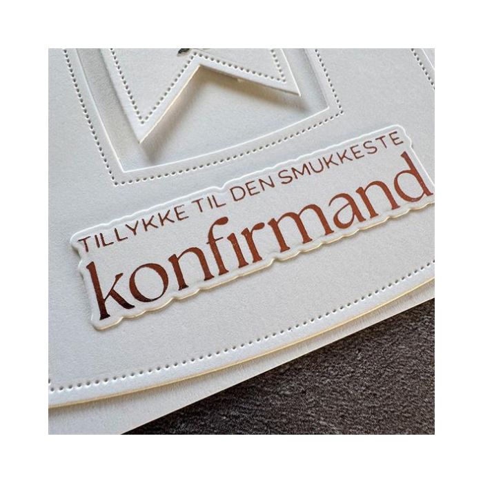 Simple and Basic Press Plate + Dies “konfirmand" SBH035