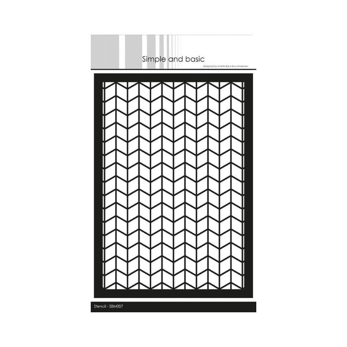 Simple and basic Stencil "Chevron" SBM007