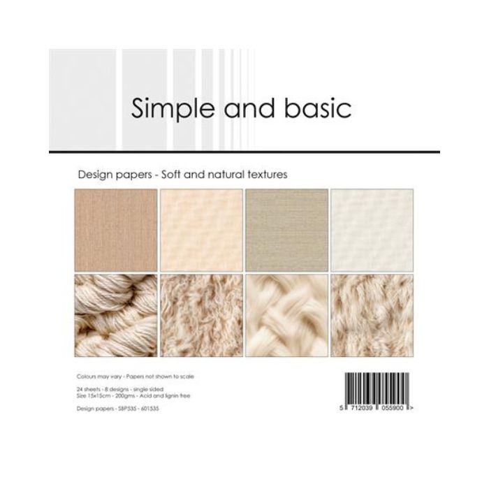 Simple and Basic Design Papers "Soft and natural textures" SBP535