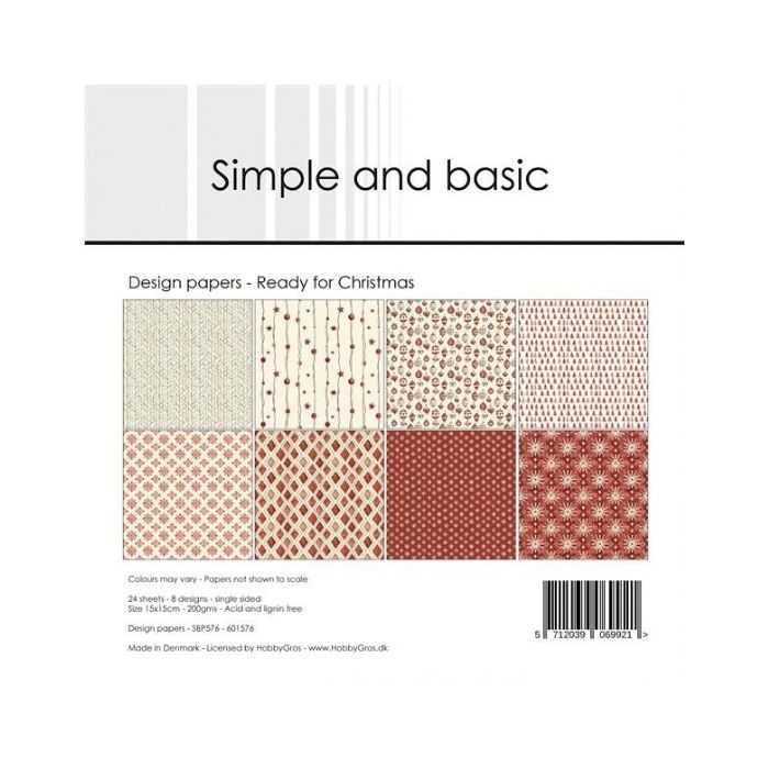 Simple and Basic Design Papers "Ready for Christmas" SBP576