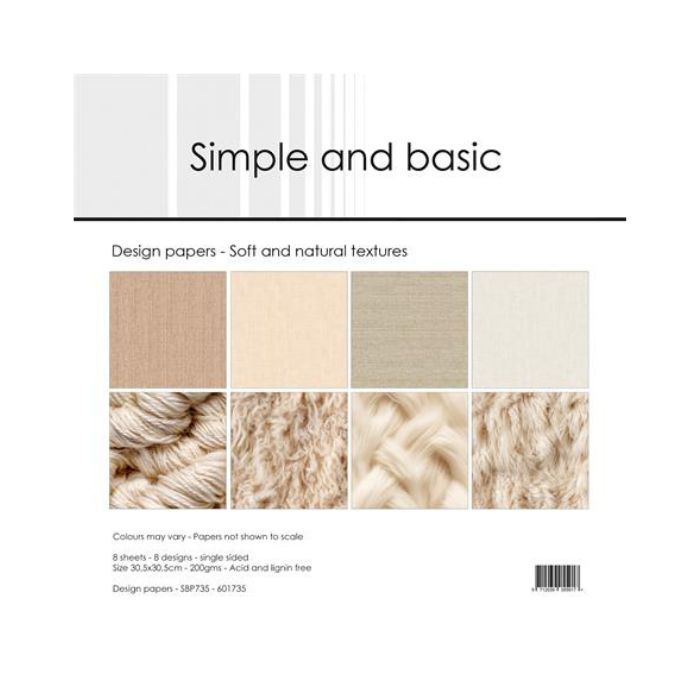 Simple and Basic Design Papers "Soft and natural textures" SBP735