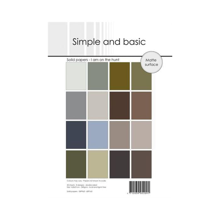 Simple and Basic Design Solid Papers "I am on the hunt" SBP963