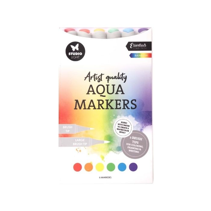 Studio Light Auqa Markers Rainbow 6pcs SL-CO-MARK49