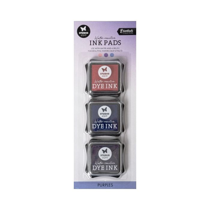 Studio Light Water-reactive Ink Pads Purples SL-ES-INKP16