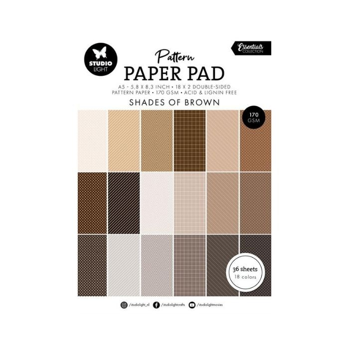 Studio Light Pattern paper pad "Shades of brown" SL-ES-PPP166